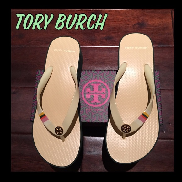 Tory Burch Shoes - ❤️FINAL❤️TORY BURCH wedge flip flops